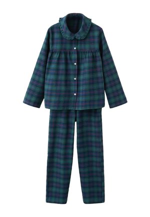 TEEN SET OF LONG CHECK  - Pyjama - green