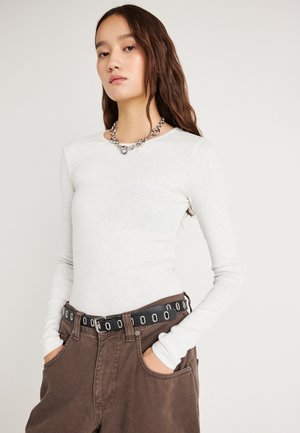 BASIC LONG SLEEVE - Ilgarankovis viršutinės dalies drabužis - grey melange