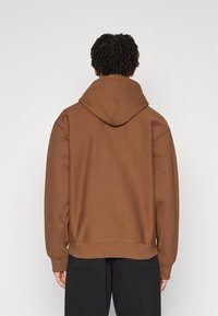 Carhartt WIP HOODED AMERICAN SCRIPT - Hættetrøje - lumber