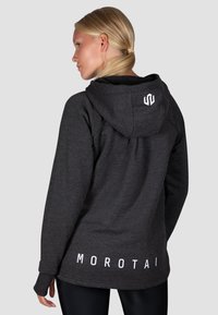 MOROTAI Kapuzenpullover dunkelgrau/dunkelgrau-meliert