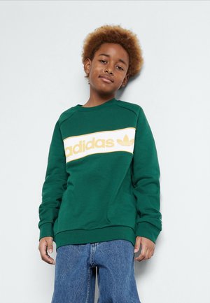 adidas Originals CREW JUNIOR UNISEX - Felpa - collegiate green/semi spark