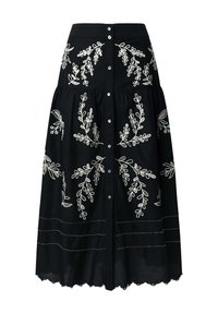 W11 EPSOM - Falda acampanada - black