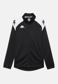 Kappa LENNO UNISEX - Sweater met rits - black/white