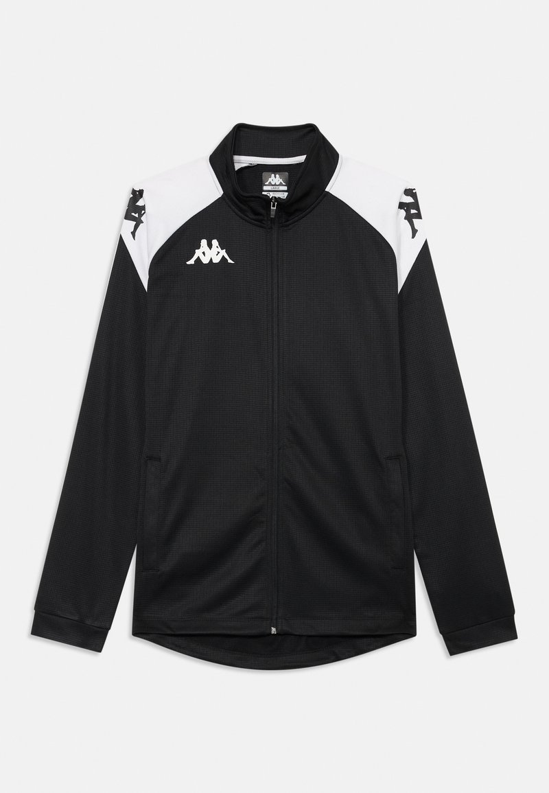 Kappa LENNO UNISEX - Zip-up sweatshirt - black/white