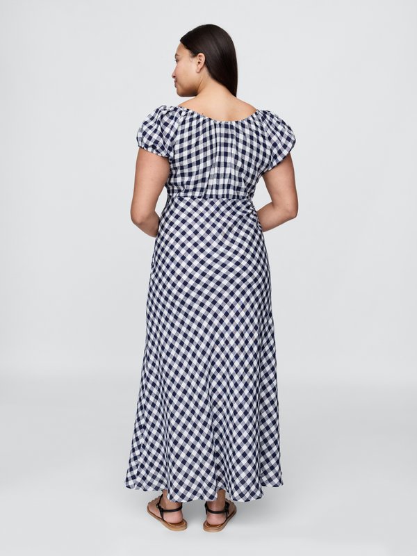 GAP X DOEN BIAS GINGHAM MIDI DRESS - Maxi dress4