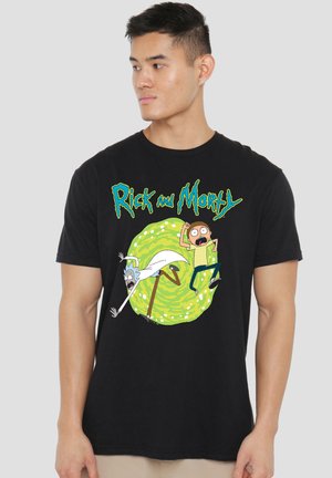 Warner Brothers, RICK AND MORTY PORTAL - Print T-shirt - black