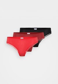 Unselected, red/black