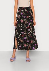 Vero Moda VMSIMPLY EASY SKIRT - Saia comprida - black