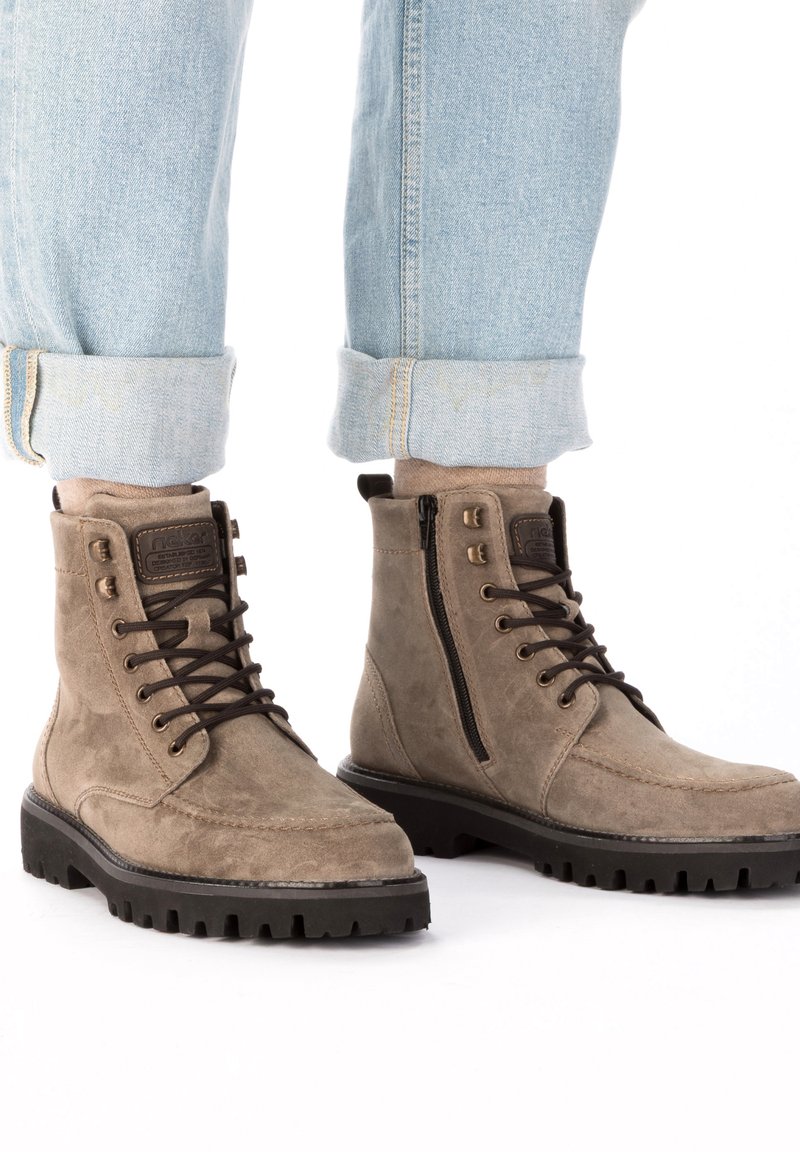 Rieker Bottines à lacets - beige