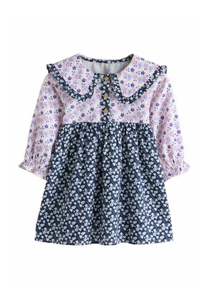 REGULAR FIT - LONG SLEEVE COLLAR - Blousejurk - multi/navy/ditsy