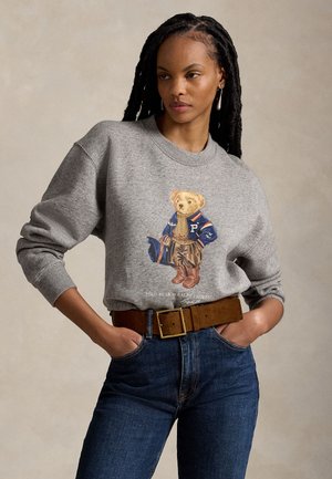 Polo Ralph Lauren, POLO BEAR CREWNECK - Felpa - dark vintage heather