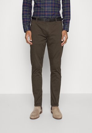 CLASSIC BELT - Chinos - deep brown