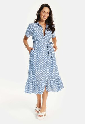 EMBROIDERY  - Shirt dress - blue