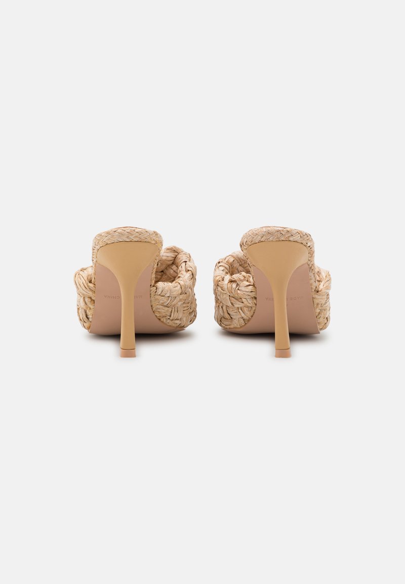 Damen Flache Pantoletten | RAID SAMAIRA Pantolette hoch natural/beige - VJ50607 Damen Flache Pantoletten | RAID SAMAIRA Pantolette hoch natural/beige - VJ50607