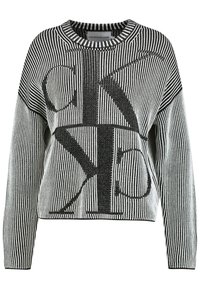 Calvin Klein Jeans Stickad tröja - black