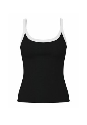 Pieces, strap PCMAY RIBBED - Felső - black
