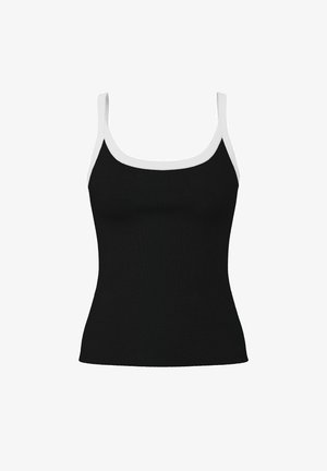 Pieces, strap PCMAY RIBBED - Felső - black