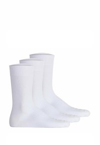 UNISEX 3ER PACK - EASY KOMFORTBUND BASIC EIN - Strumpor - weiß