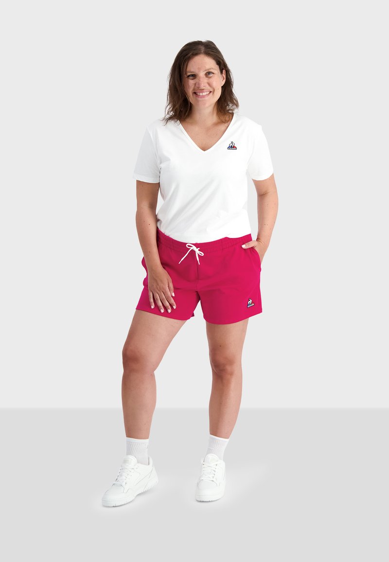 Le Coq Sportif Shorts donkerroze