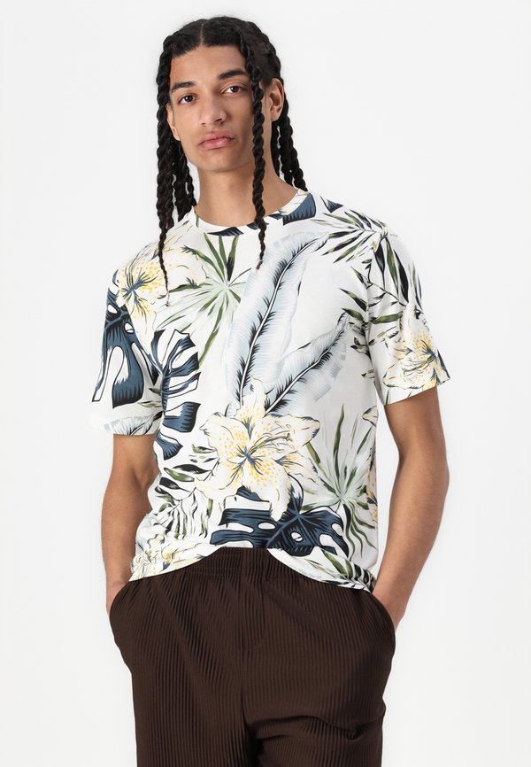 JJHAWAII TEE CREW NECK - Print T-shirt - cloud dancer4