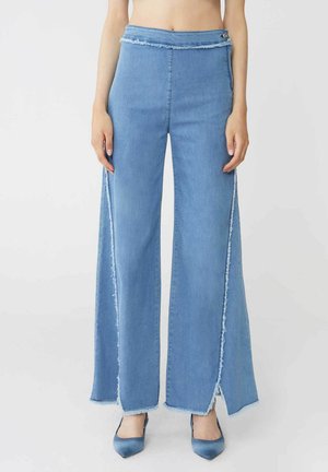 MISSY WIDE LEG DENIM STRETCH - Jeans bootcut - blu denim