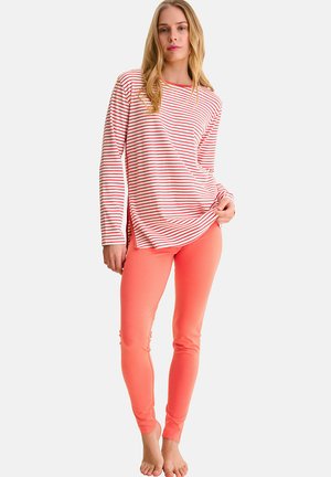 MANCHES LONGUES INFINITY CHEEK SET - Pyjama - corail