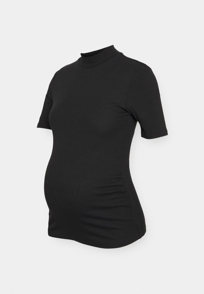 Pieces Maternity PMBIRDIE T NECK - T-shirt básica - black