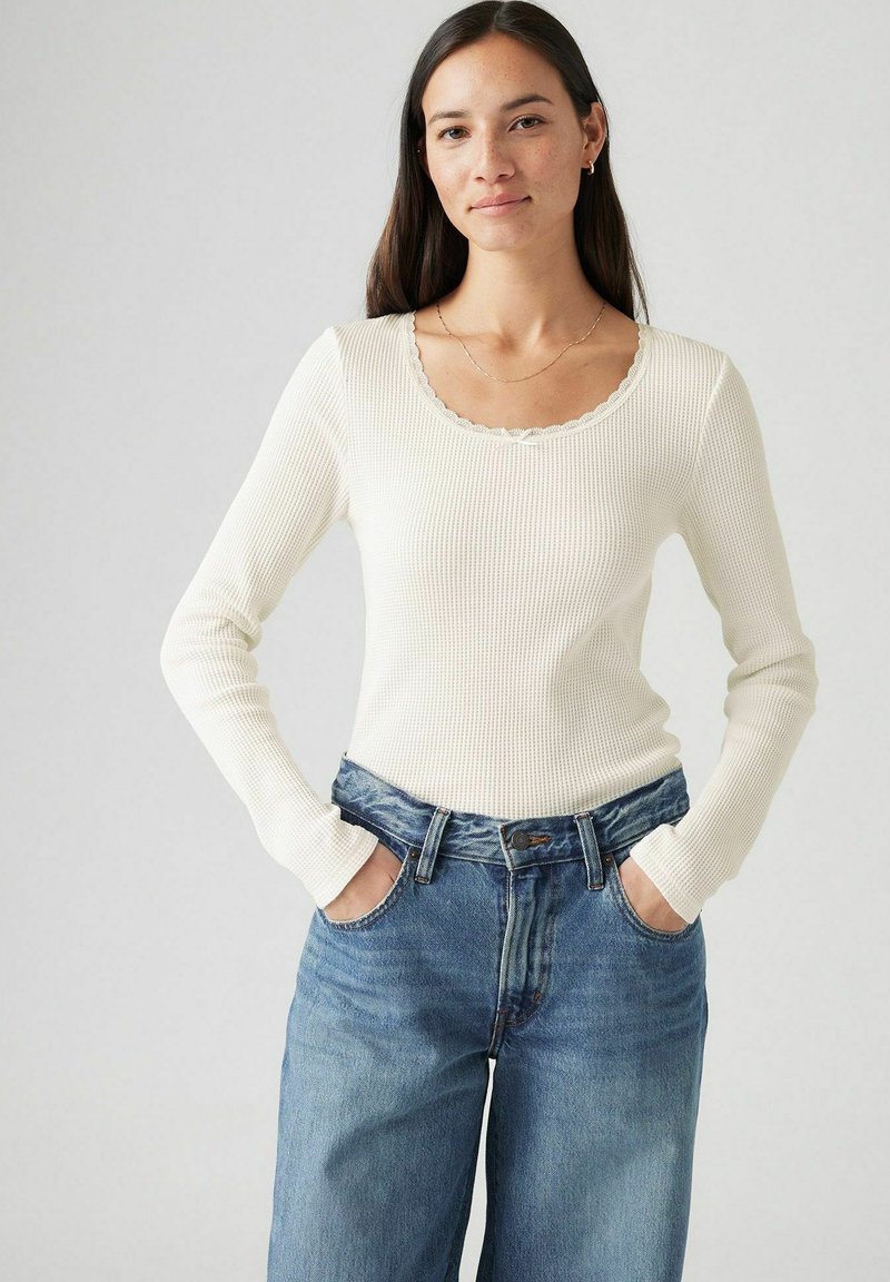 Levi's® DRY GOODS WAFFLE LONG-SLEEVE TEE - Trui - end on stripe bu