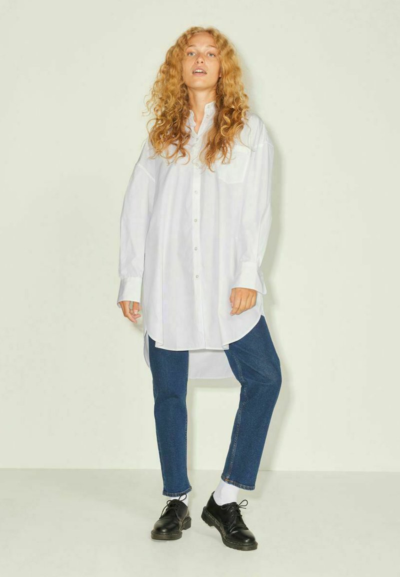 JJXX JXLACY OVERSIZED POPLIN - Blusa - white