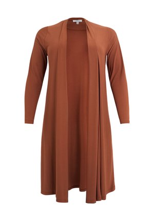 YOEK, YOEK DAMEN STRICKJACKE MIT LANGARM - Cardigan - mid brown