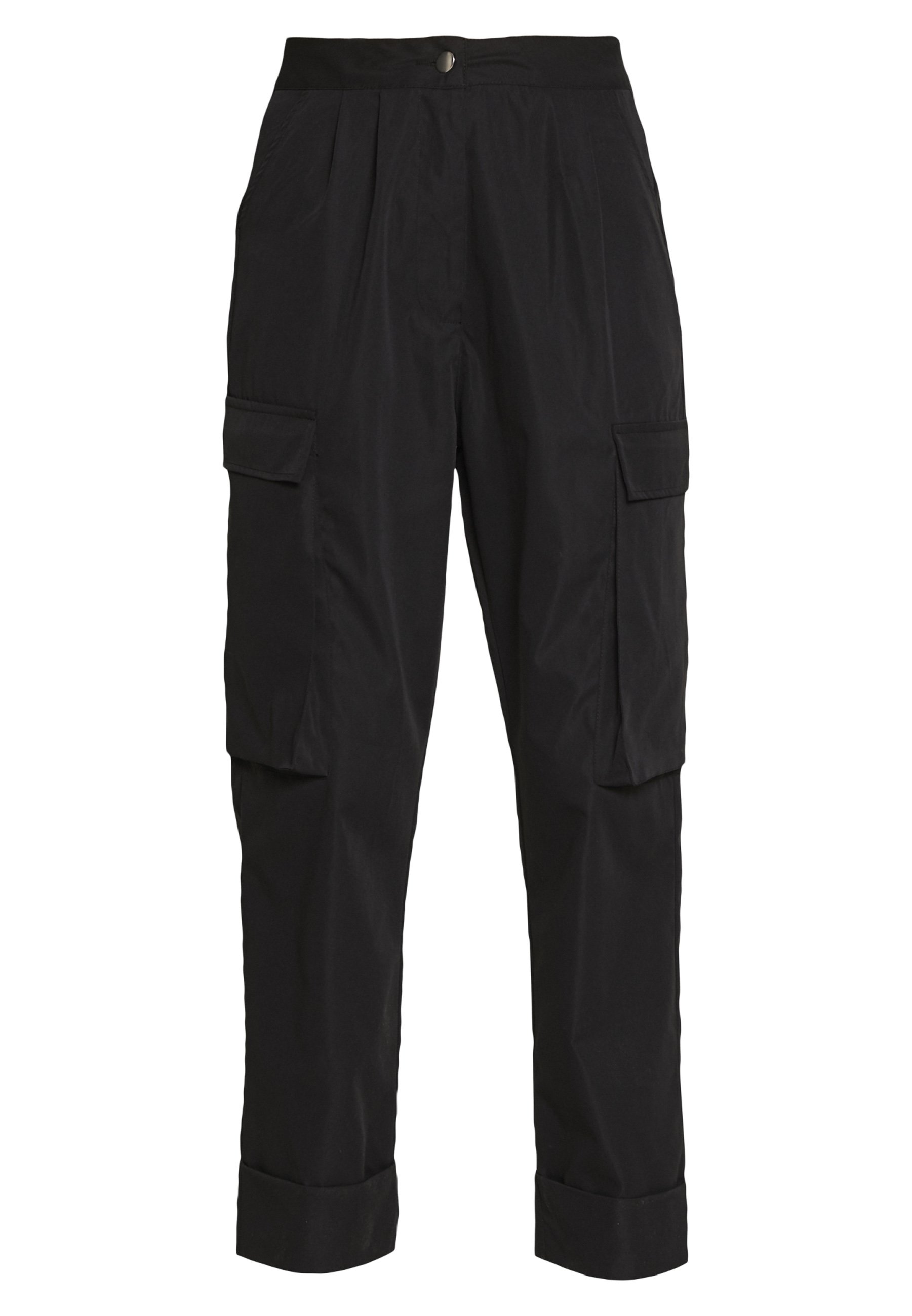 tall black cargo trousers