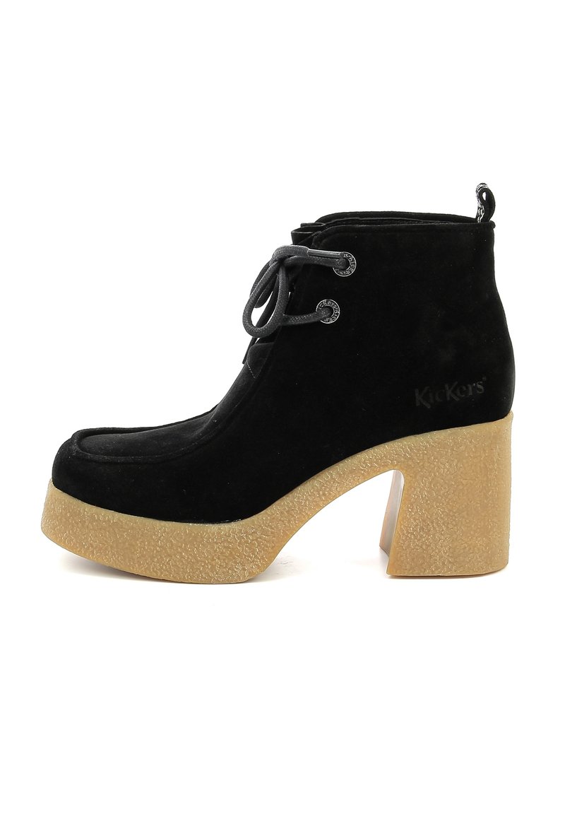 Kickers CUIR KICK CLAIRE - Boots à talons - noir