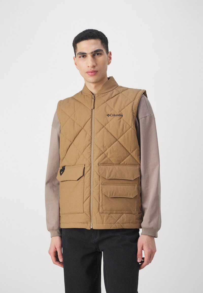 Gilet De Pêche Vintage Columbia Pour Homme - Marron Foncé - Taille L - Poches Multiples