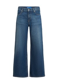 WIDE LEG  - Wide leg - tinted washed blue