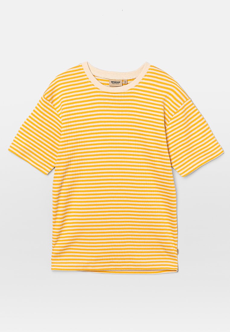 Wheat T-shirt print mosterdgeel Wheat T-shirt print mosterdgeel