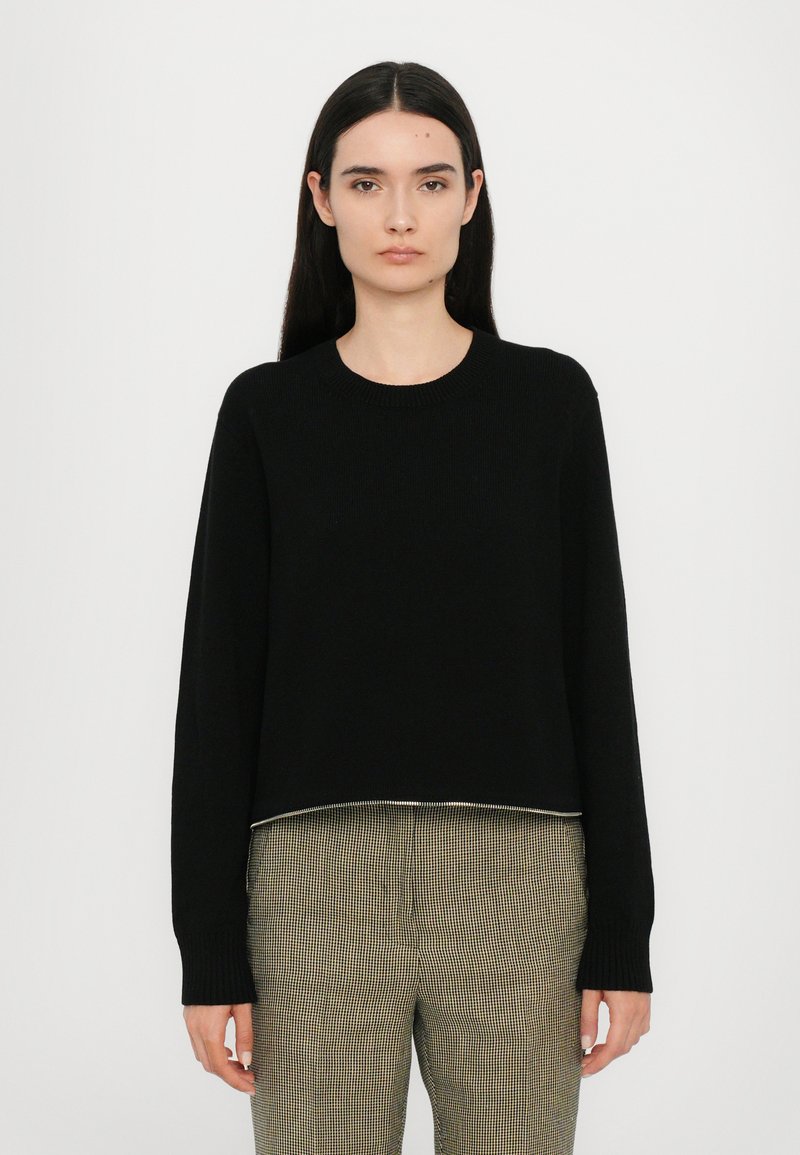 Helmut Lang - CROPPED CREW GIUNONE - Jersey de punto - black, Ampliar