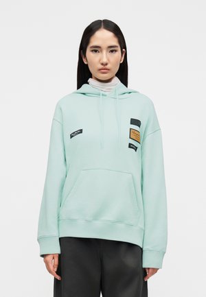 Φούτερ με κουκούλα - light turquoise