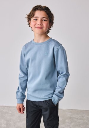 REGULAR FIT - TEXTURED  - Mikina - blue