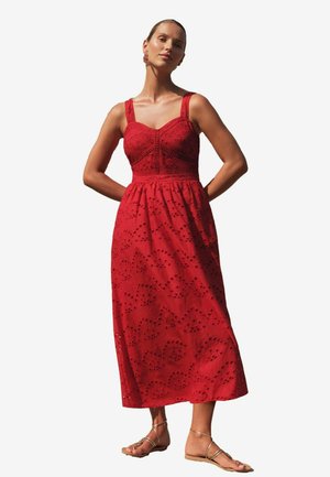 Love & Roses MIDI REGULAR FIT - Vardagsklänning - red