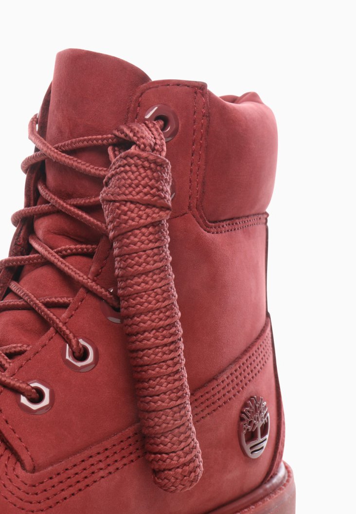 timberland boots with red laces