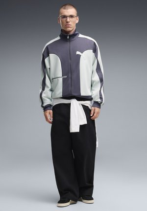 Puma, T7 LOVE OF THE CAT RELAXED TRACK JACKET - Sweater met rits - inky depths-créme de mint