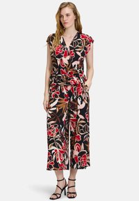 Betty Barclay CASUAL IM LAYER LOOK - T-Shirt print - schwarz rot