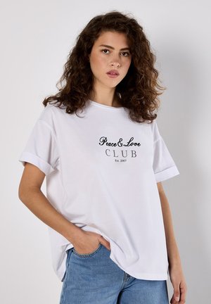 Print T-shirt - white
