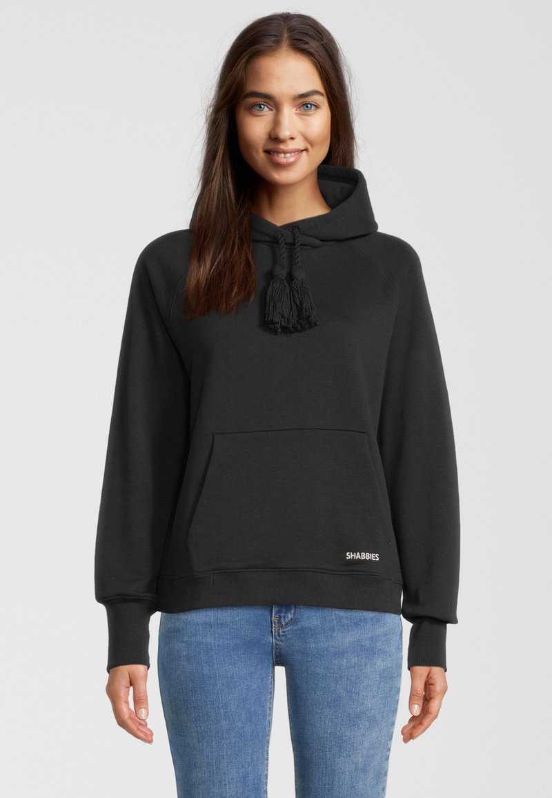 Damen Sweatshirts | Shabbies Amsterdam LONG SLEEVE Kapuzenpullover black/schwarz - DH17387 Damen Sweatshirts | Shabbies Amsterdam LONG SLEEVE Kapuzenpullover black/schwarz - DH17387