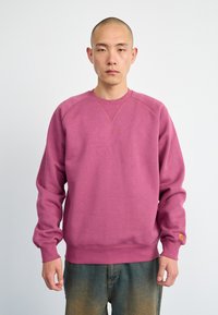 Carhartt WIP CHASE - Mikina - dusty fuchsia/gold