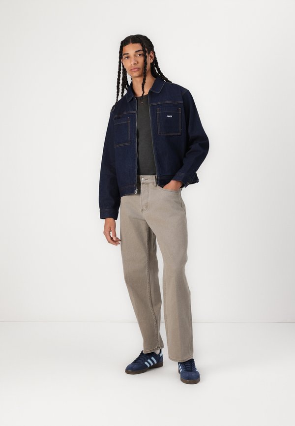 ICON HARDWORK ZIP UP JACKET - Denim jacket - rinse indigo4