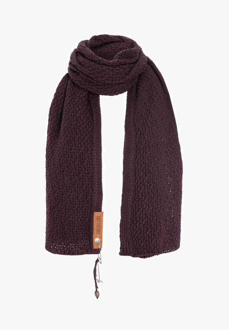 Knit Factory LUNA - Sjaal - aubergine