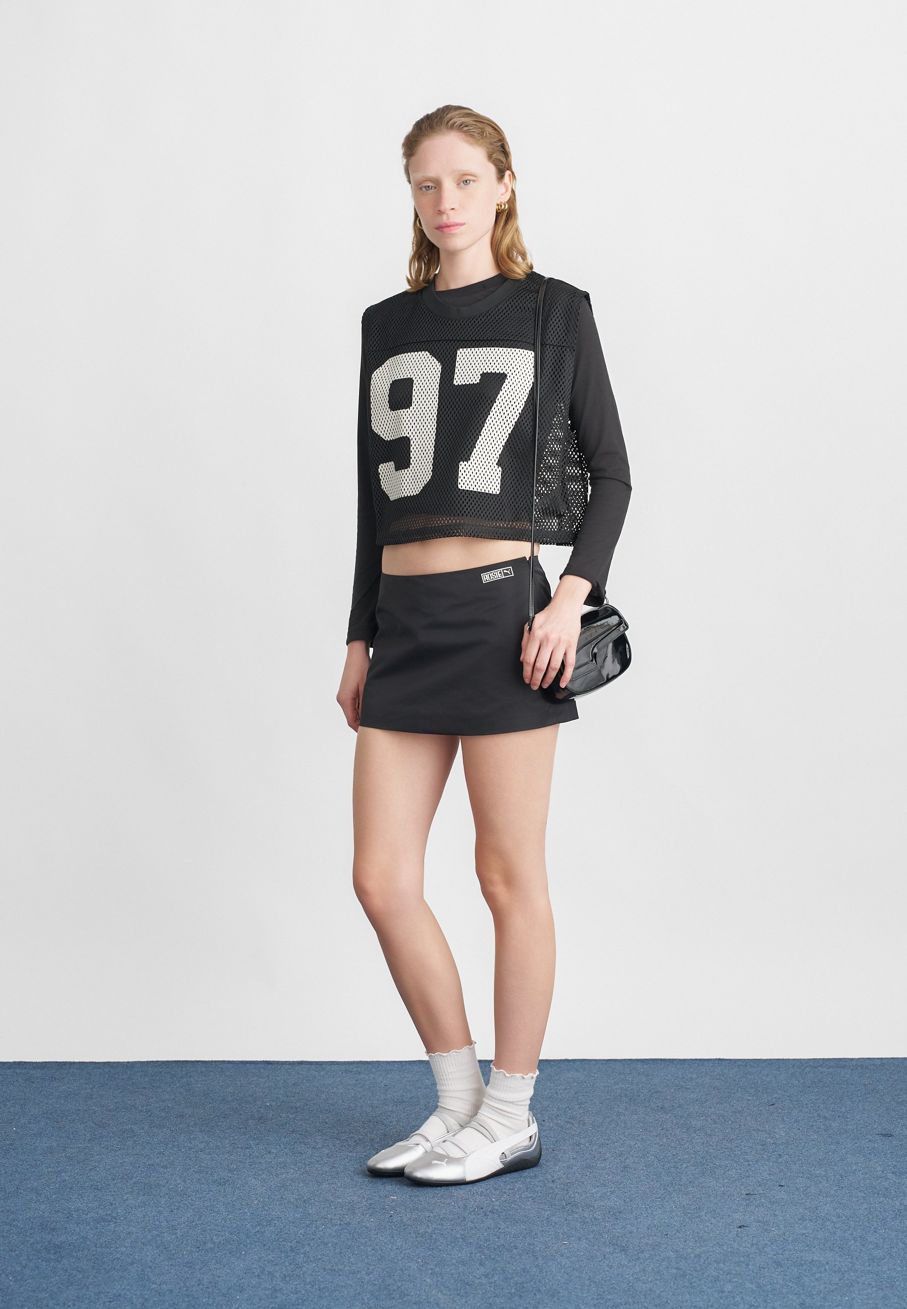 Puma PUMA X ROSÉ RELAXED - Top - black - Zalando.co.uk