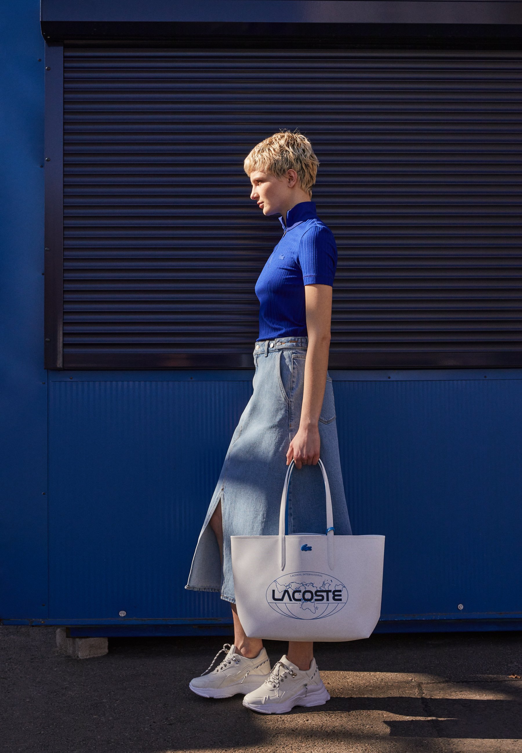 Lacoste Bolso shopping - blanc ibiza noir/blanco - Zalando.es
