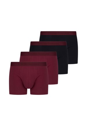4ER PACK RETRO - Bokserit - schwarz dunkelrot